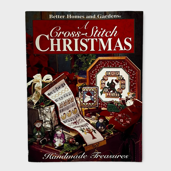 Better Homes and Gardens Vintage A Cross-Stitch Christmas Handmade Treasures - Picture 1 of 10